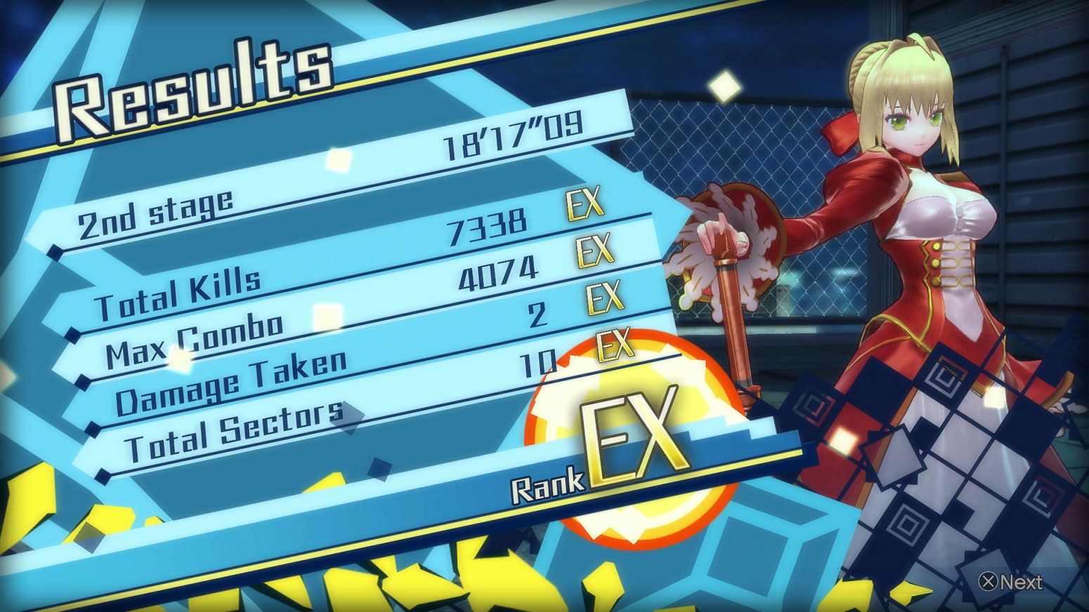 Fate/EXTELLA: The Umbral Star -  Leveling Up Screenshot 1